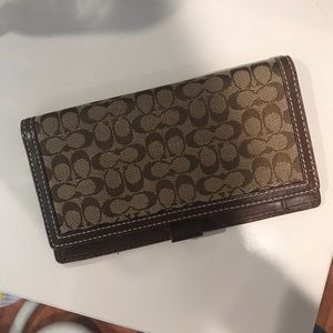 Coach Check Book Case